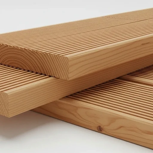 Доска террасная лиственница вельвет 45*120*5000, сорт Э (0,6м2)